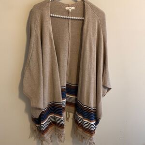Easel sweater kimono size small